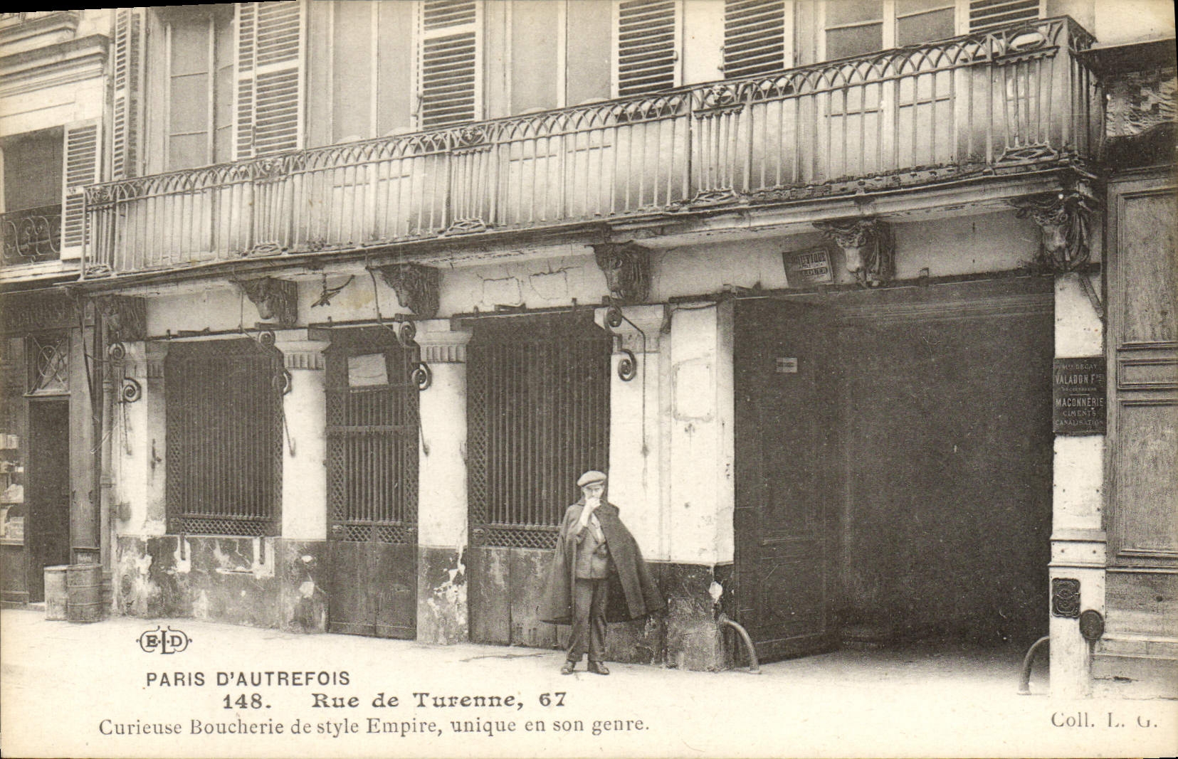 CPA Paris d'Autrefois Rue De Turenne Curieuse Boucherie De Style Empire unique En Son Genre
