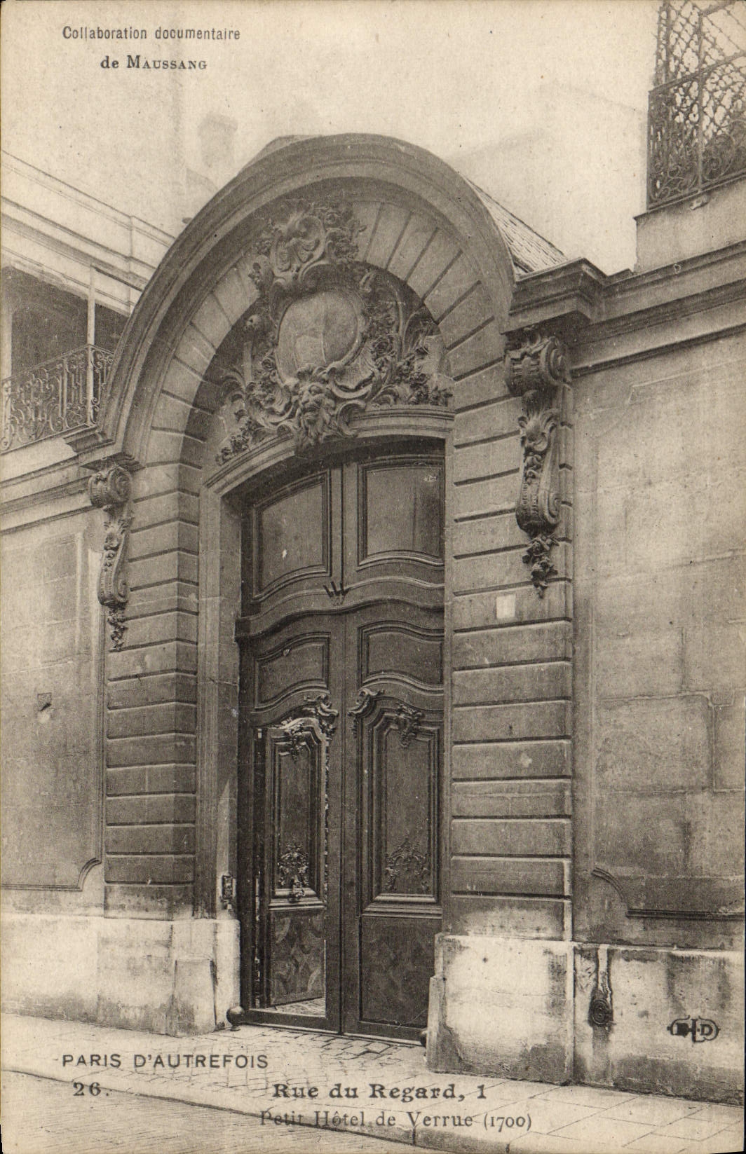 VINTAGE POSTCARD Bet of Formerly Street Of the Glance Small Hotel Of Wart