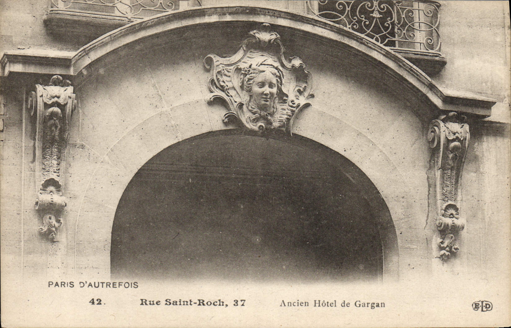 CPA Paris D'Autrefois Rue Saint Roch Ancien hotel de Gargan