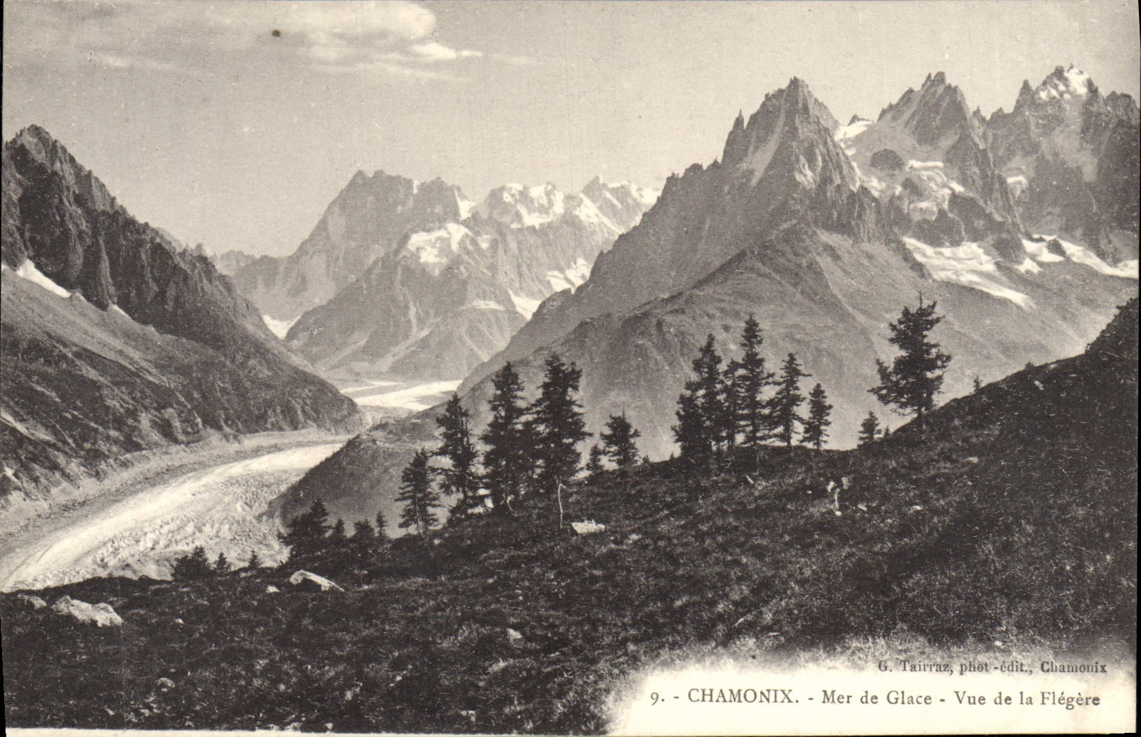 CPA Chamonix Mer de Glace Vue de la Flegere