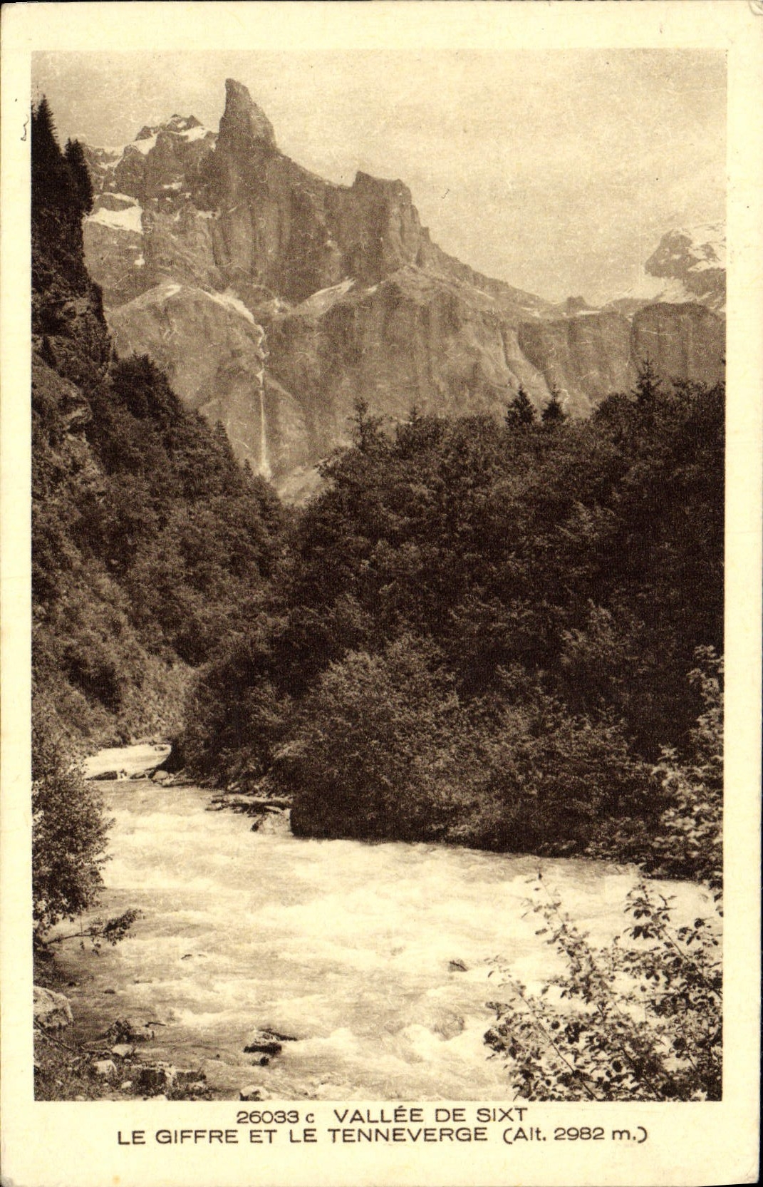 Valle de la POSTAL de la VENDIMIA de Sixt el giffre y el Tenneverge