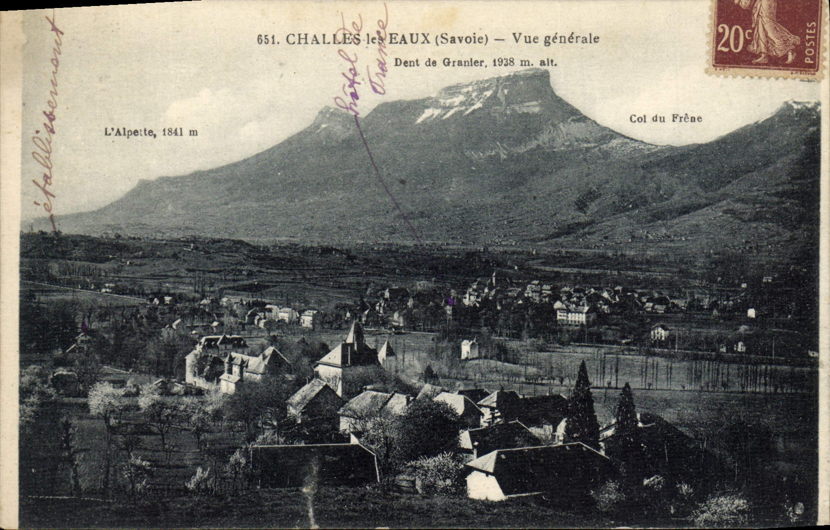CPA Challes Les Eaux Vue generale