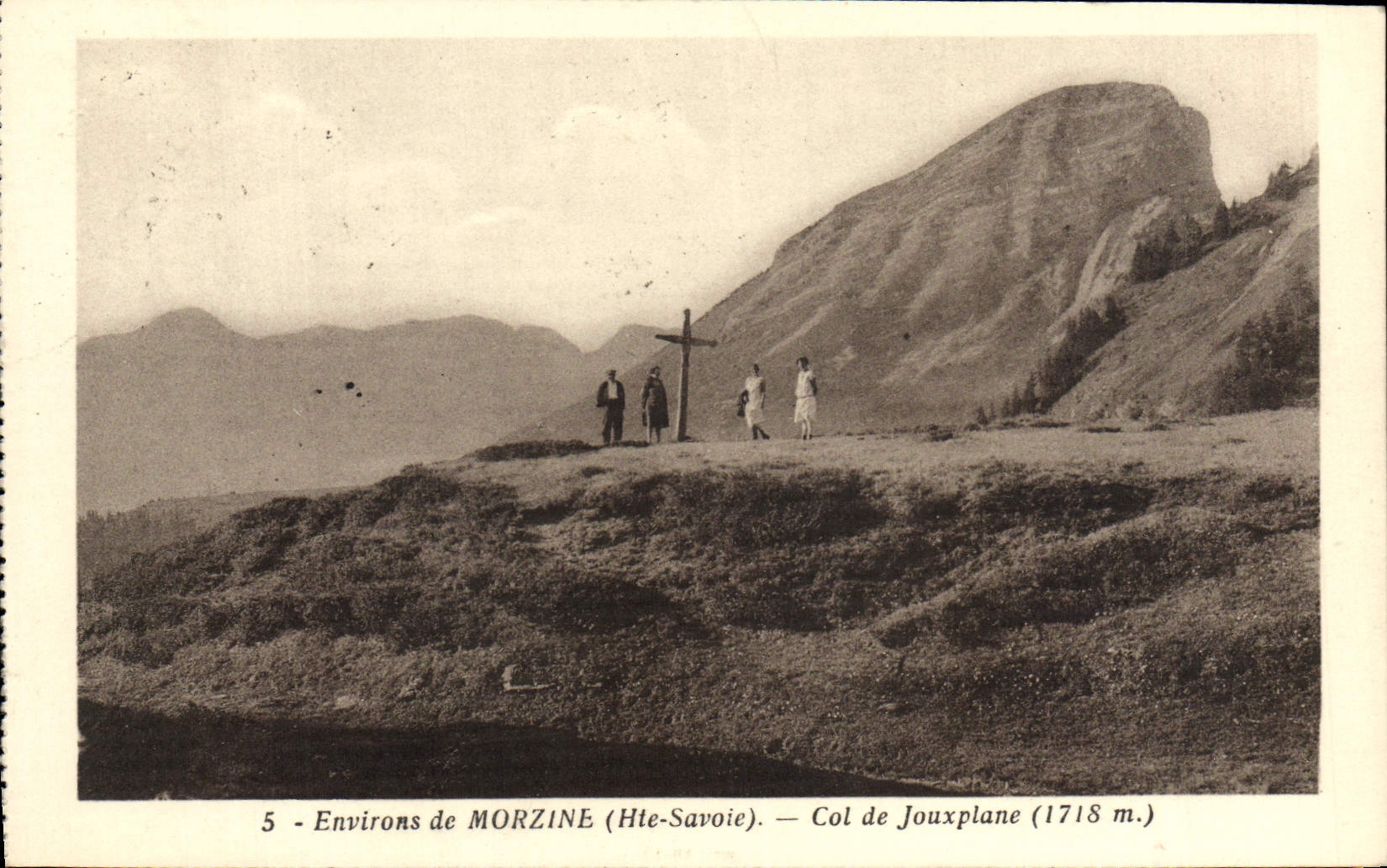 Alrededores de la POSTAL de la VENDIMIA del collar de Morzine de Jouxplane