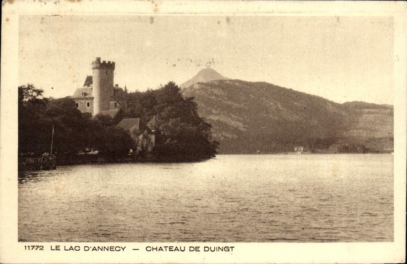 POSTAL de la VENDIMIA la Annecy Lake Castle De Duingt