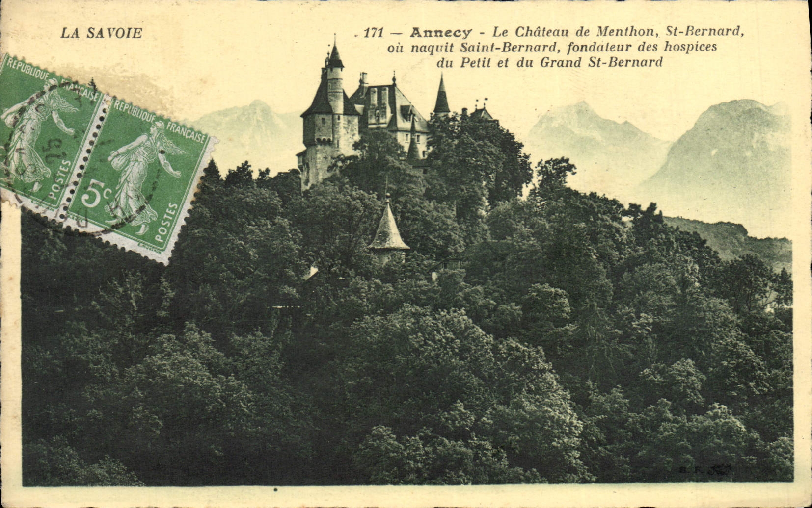 CPA Annecy Le Chateau de Menthon St Bernard