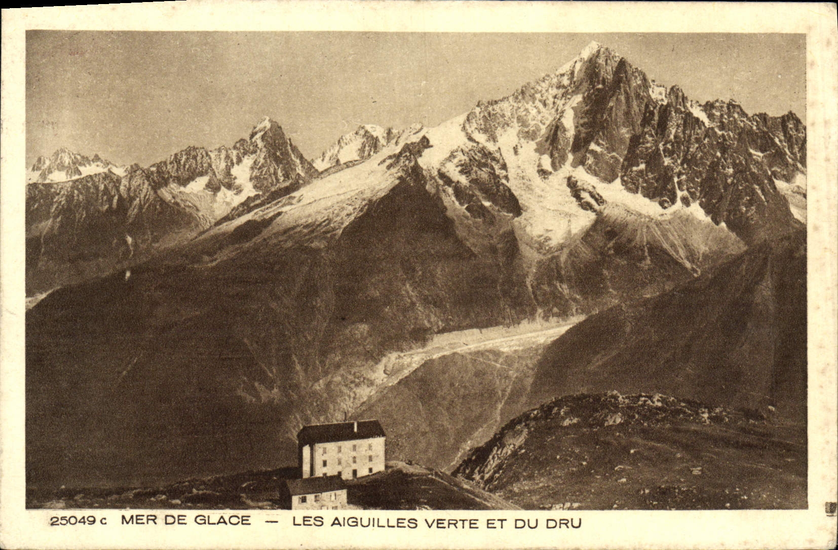 CPA Mer De Glace Les Aiguilles Verte Et Du Dru