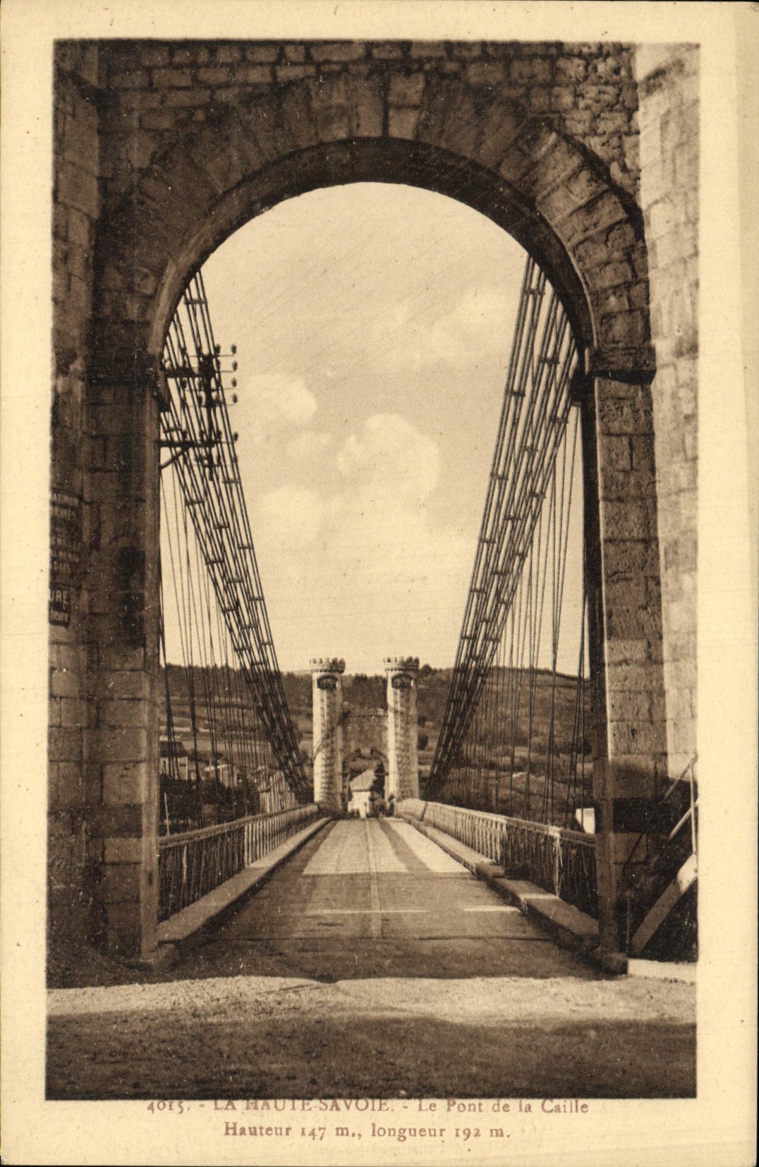 CPA Le pont de la Caille 