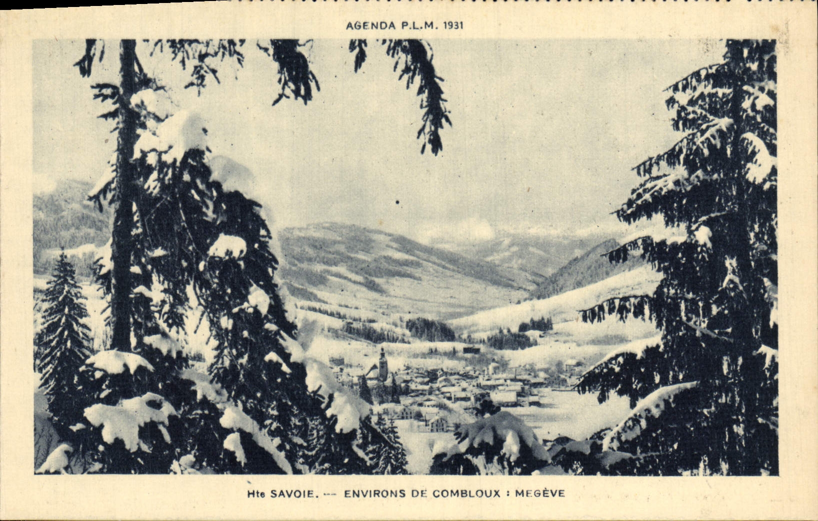 VINTAGE POSTCARD Surroundings of Combloux Megeve
