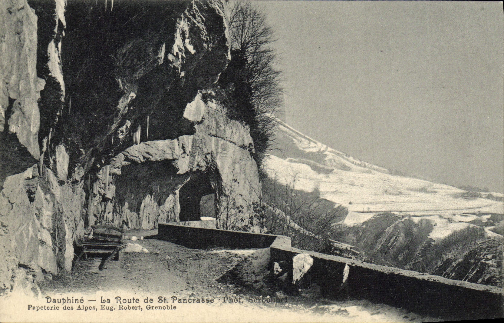 VINTAGE POSTCARD the road of St Pancrasse