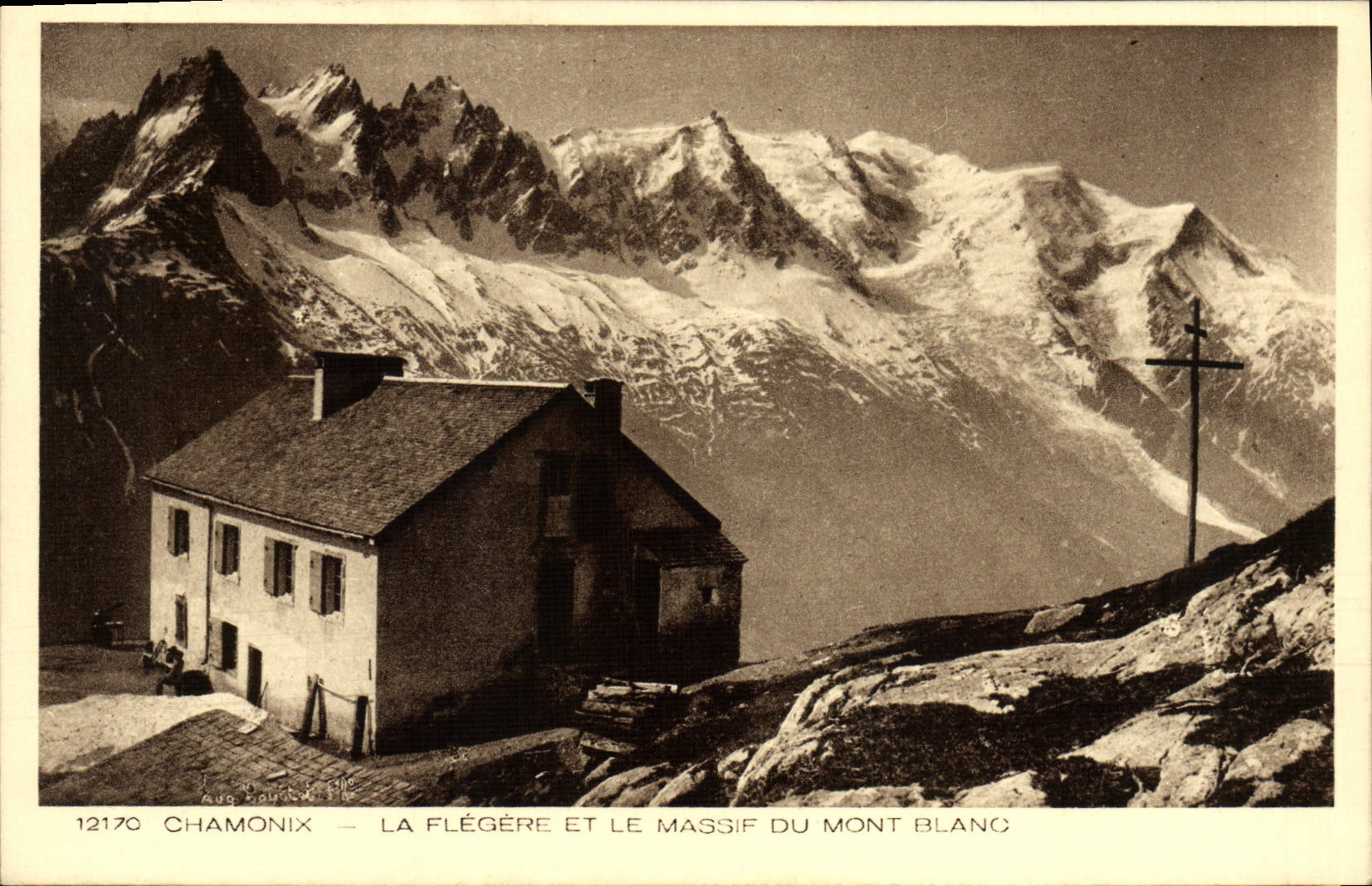 CPA Chamonix La Flegere Et Le Massif Du Mont Blanc