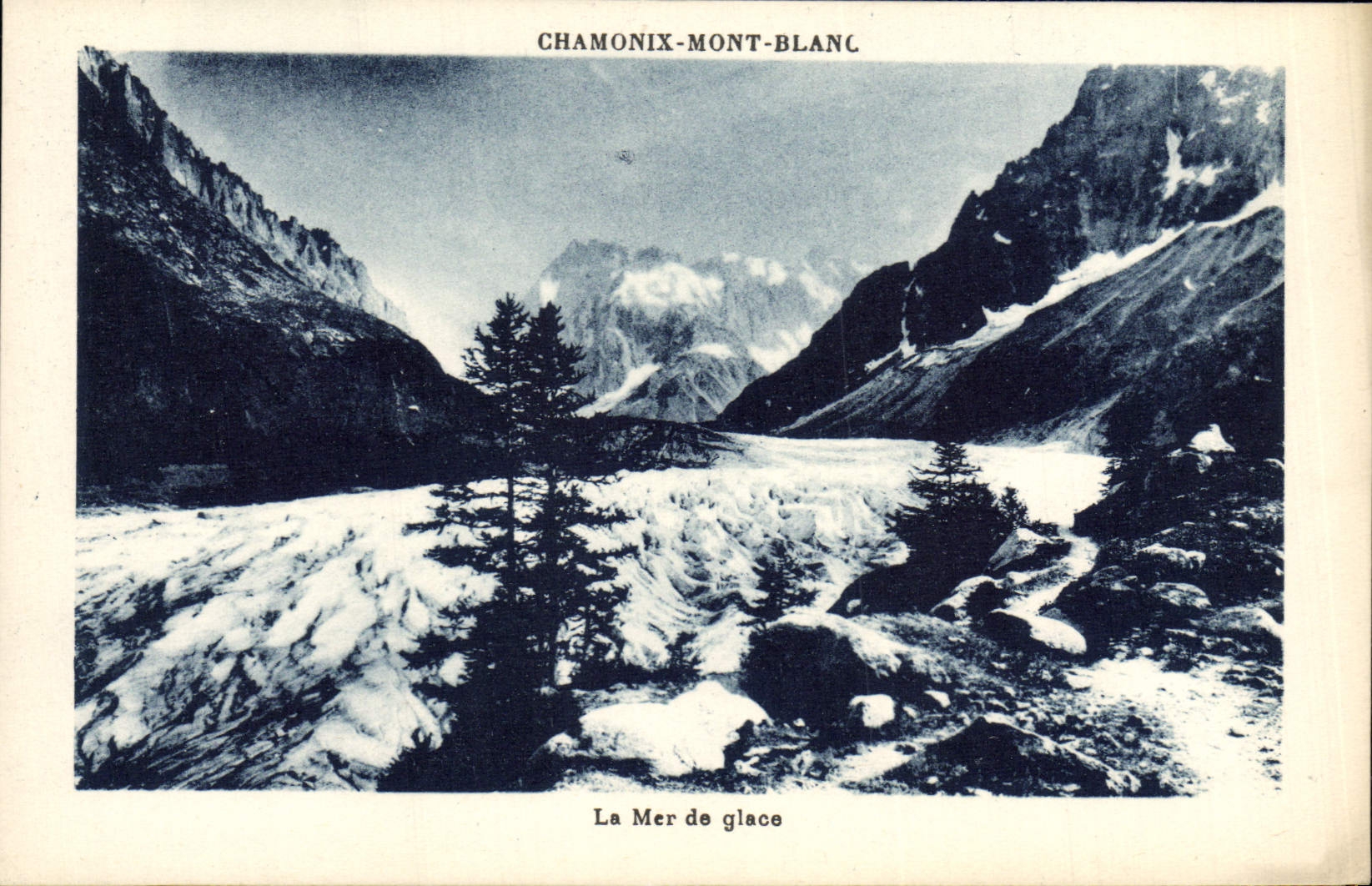 CPA Chamonix Mont Blanc La mer de glace