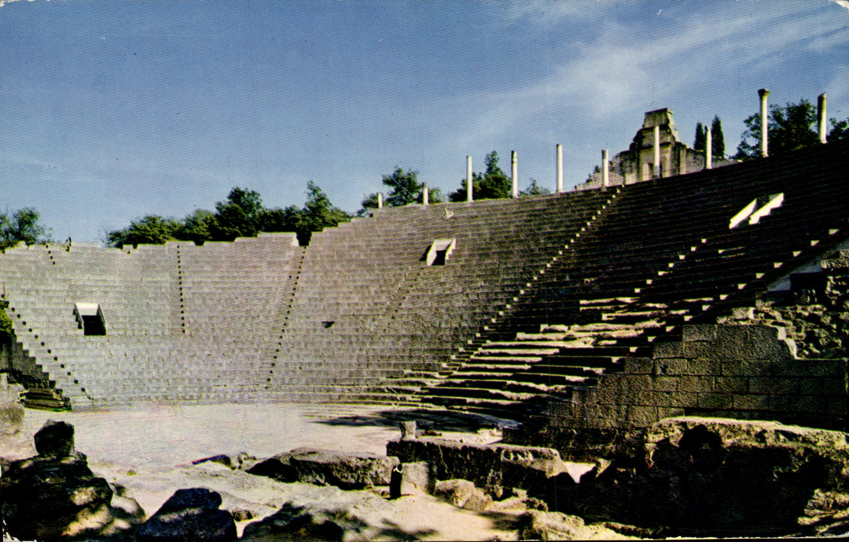 CPM Vaison La Romaine Theatre Antique Colline Puymin