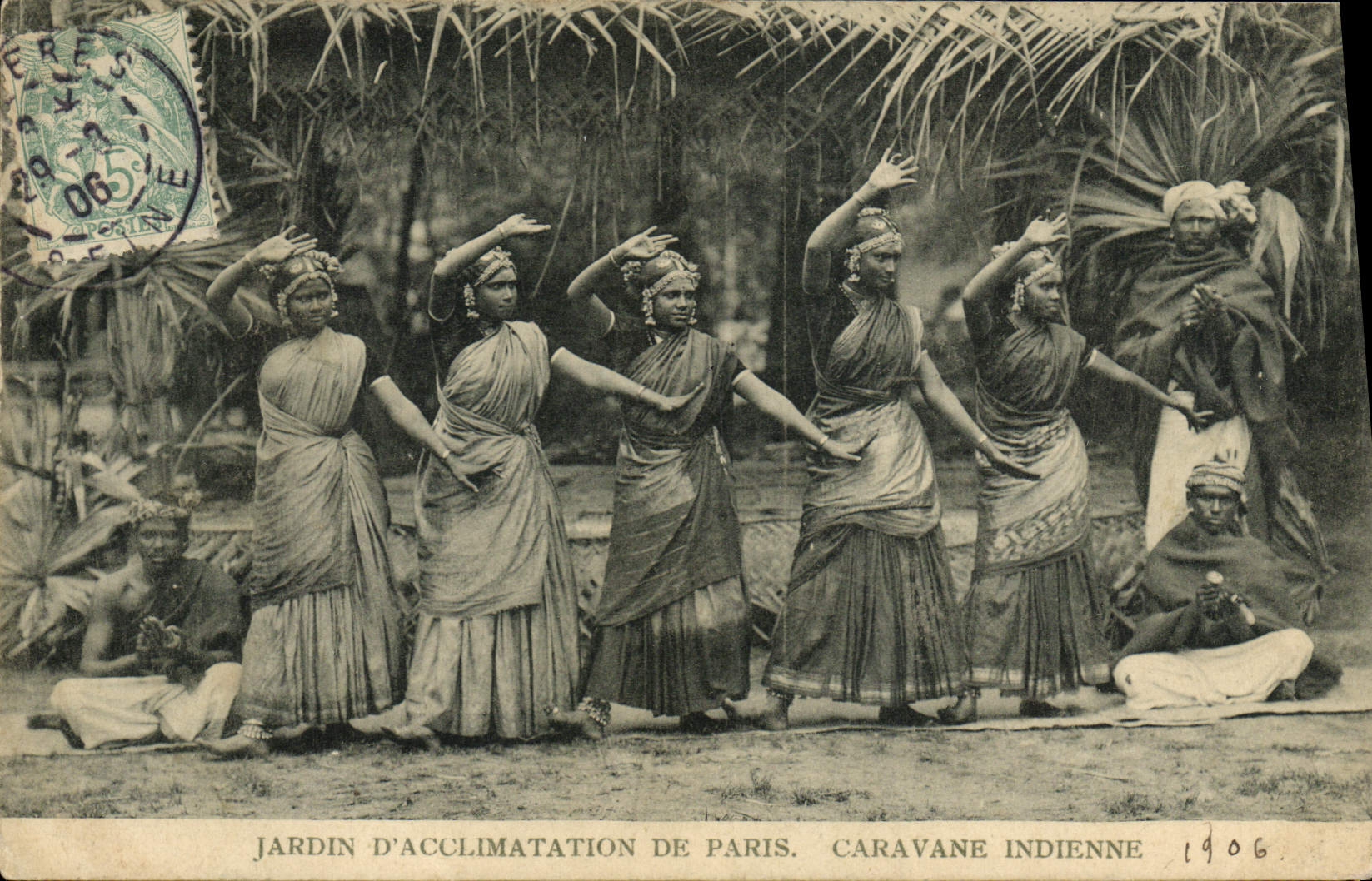 CPA Paris Jardin D'Acclimatation Caravane Indienne 