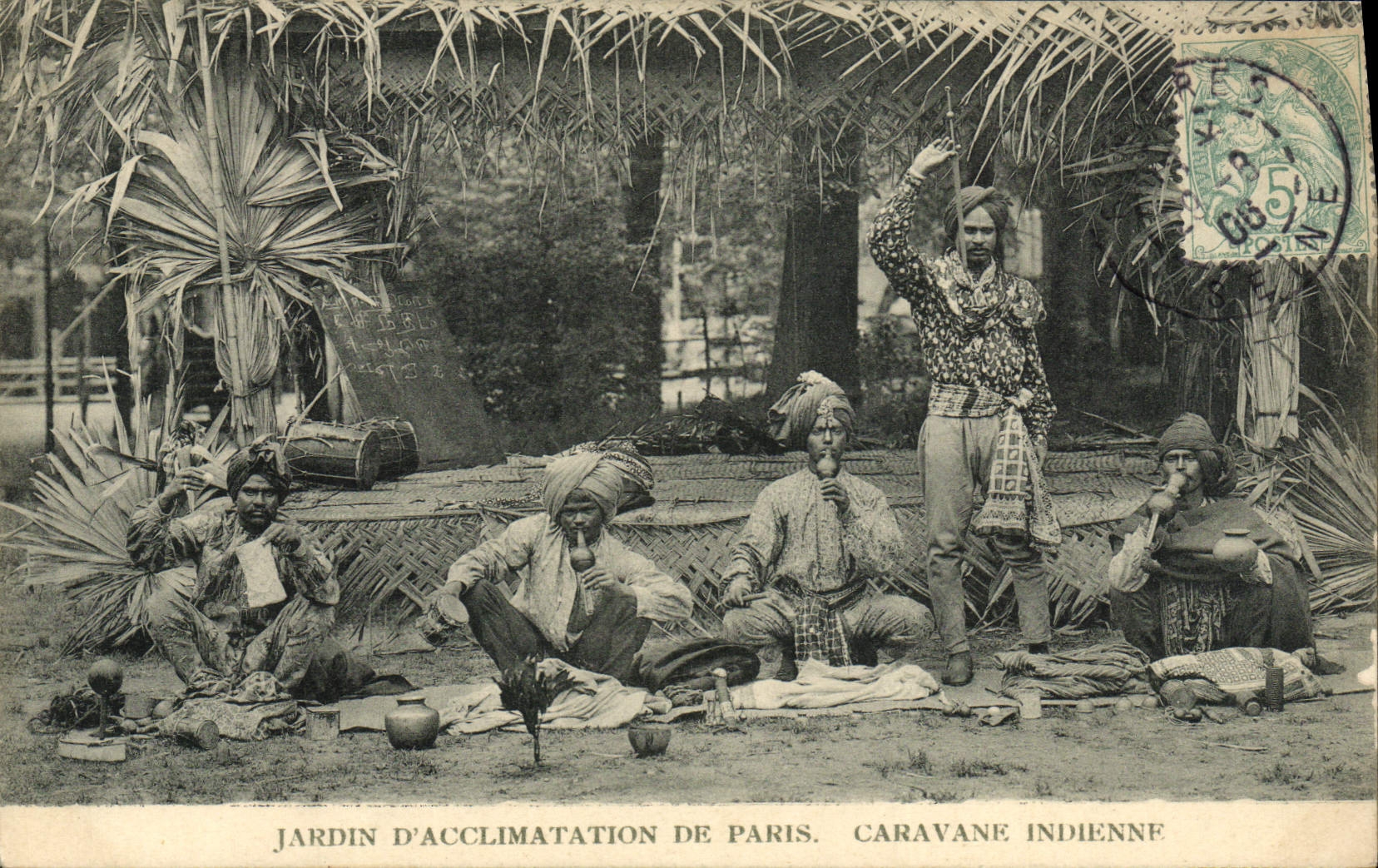 CPA Paris Jardin D'Acclimatation Caravane Indienne 