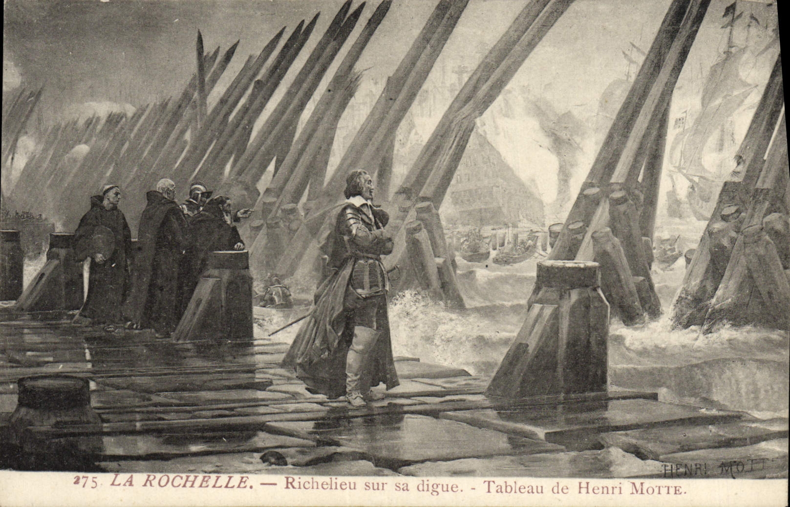 VINTAGE POSTCARD La Rochelle Richelieu on Its Dam Henri Mound