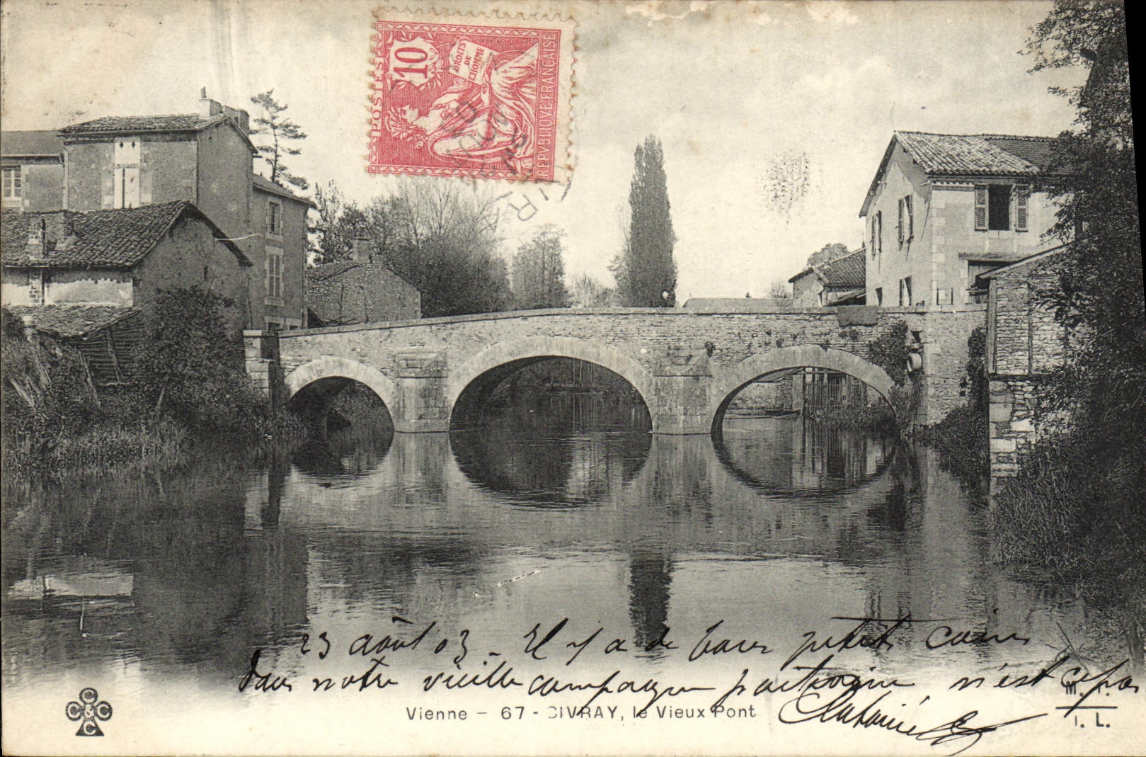 CPA Civray Le Vieux Pont