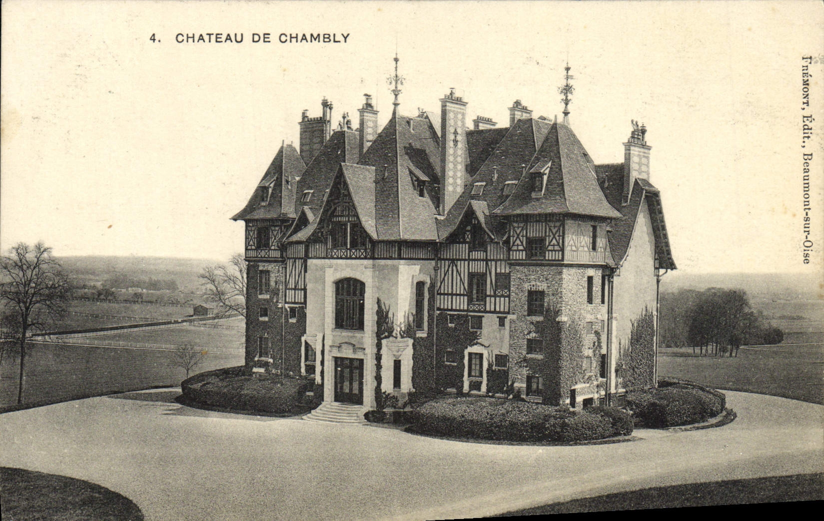 POSTAL Castle De Chambly de la VENDIMIA
