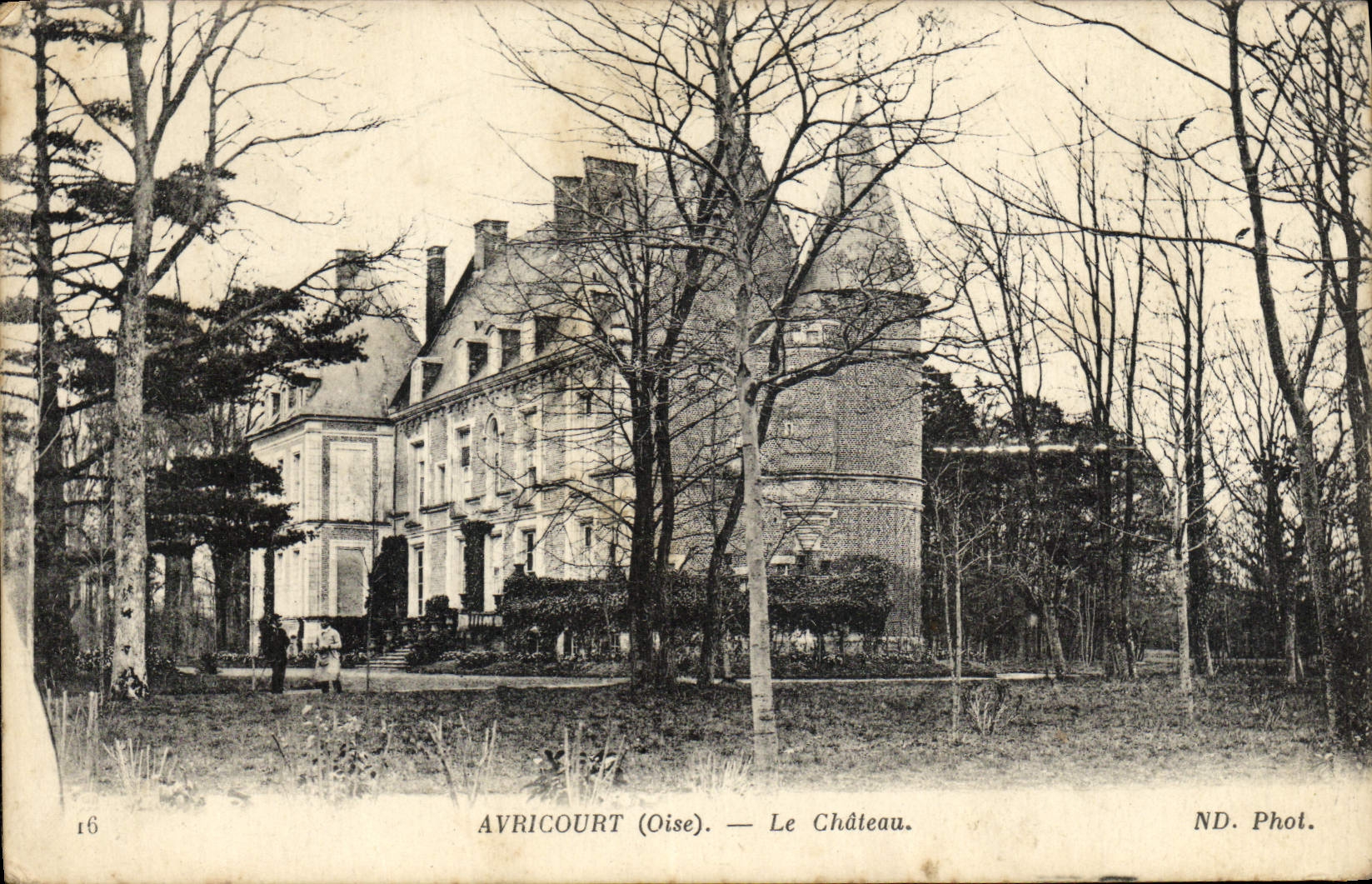 POSTAL Avricourt de la VENDIMIA el castillo