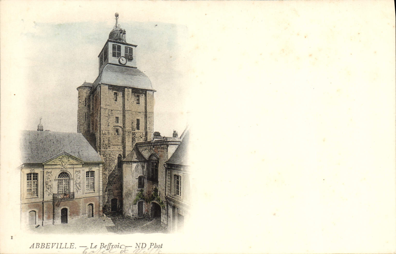 VINTAGE POSTCARD Abbeville the Belfry
