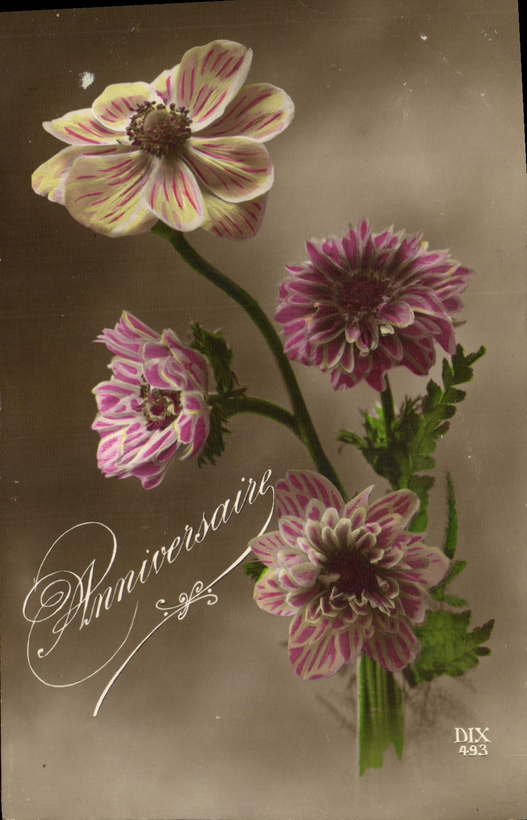 CPA Fantaisie Fleurs 