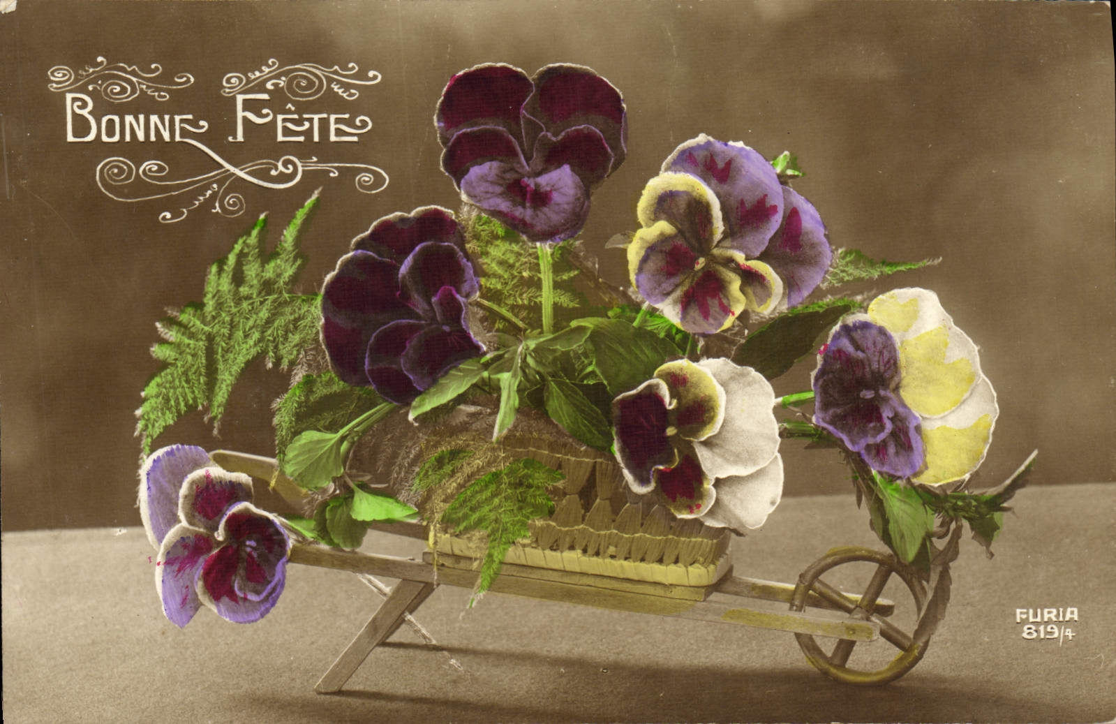 CPA Fantaisie Fleurs 