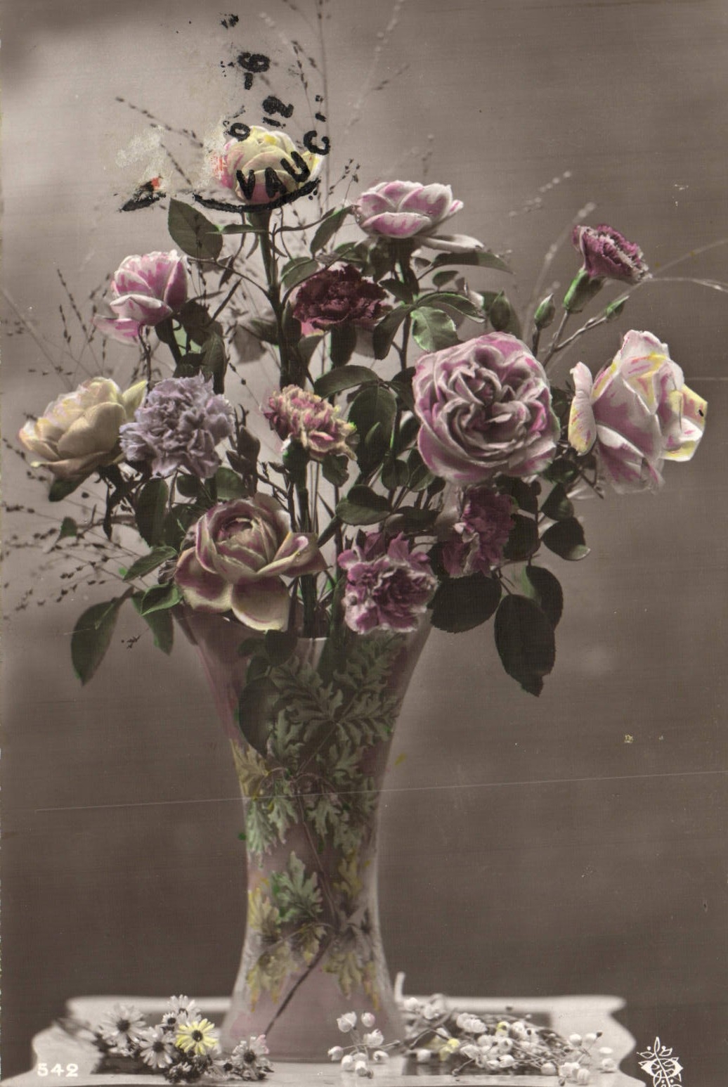 CPA Fantaisie Fleurs