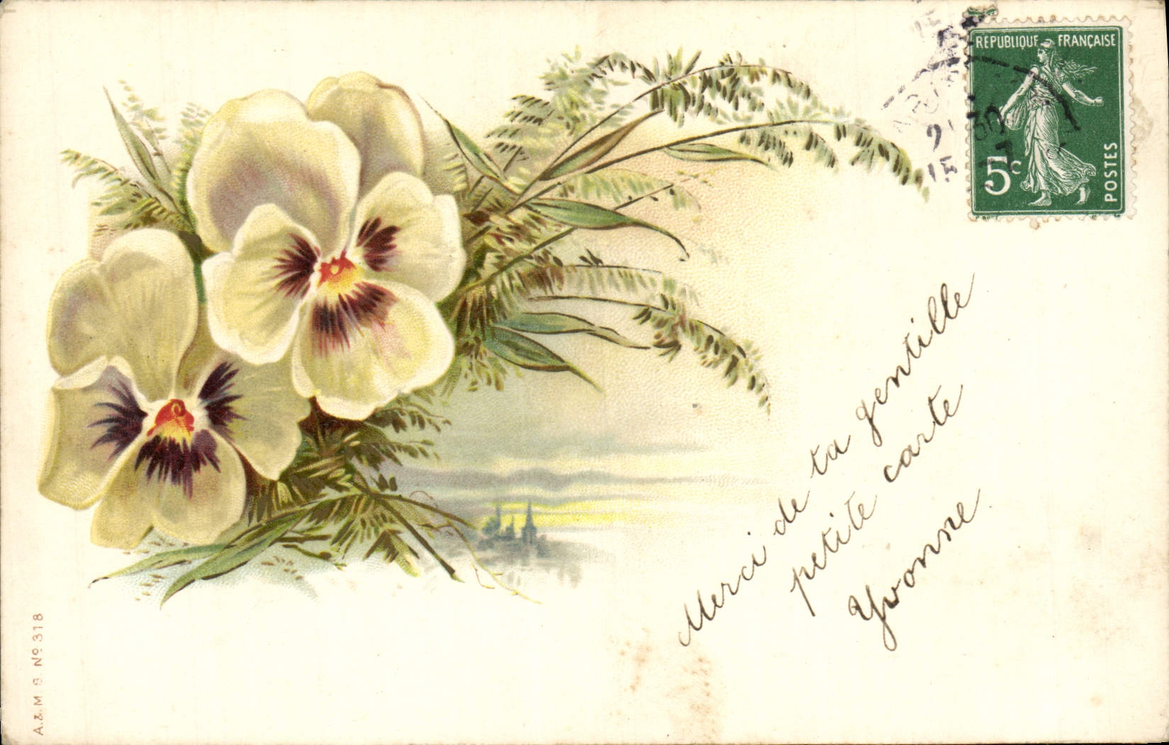 CPA Fantaisie Fleurs