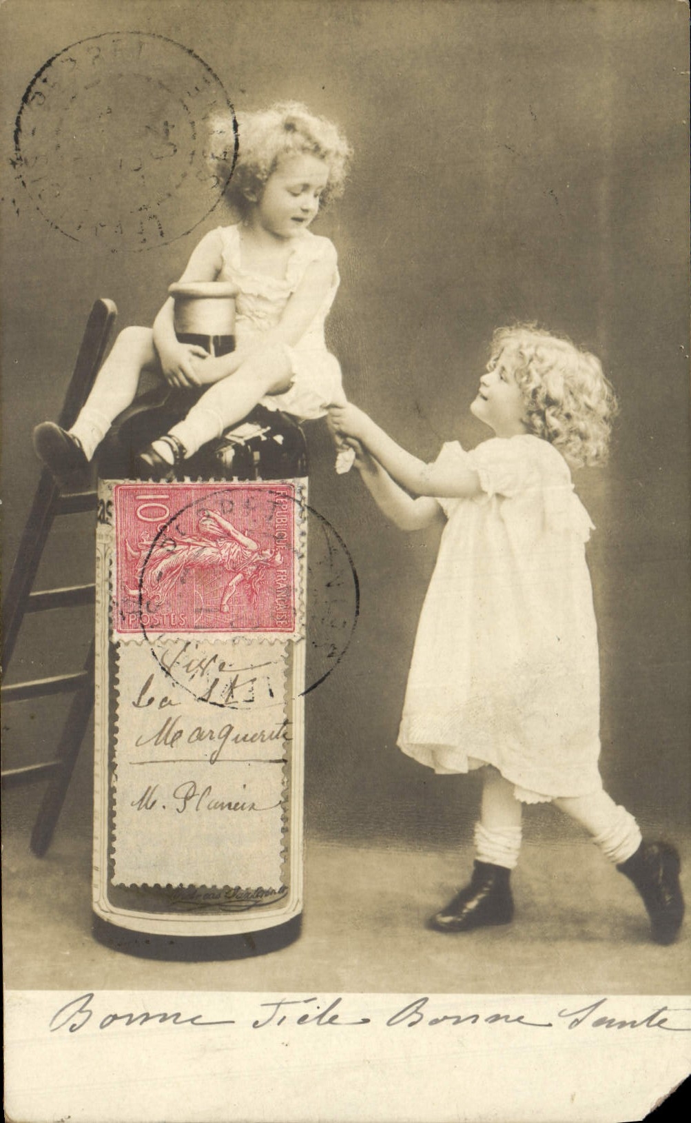 VINTAGE POSTCARD Fantasy Children co. Marguerite