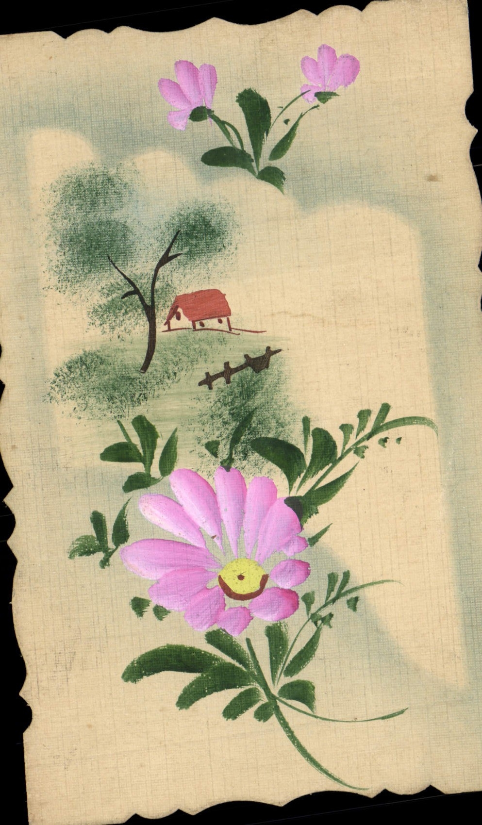 CPA Fantaisie Fleurs