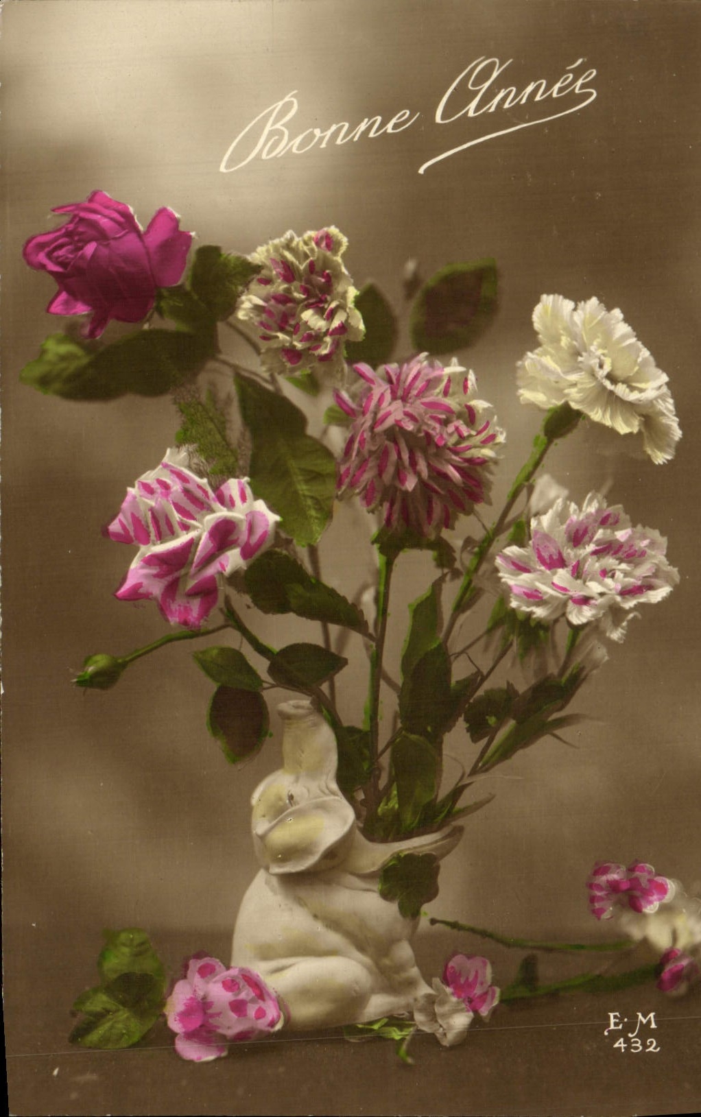 CPA Fantaisie Fleurs