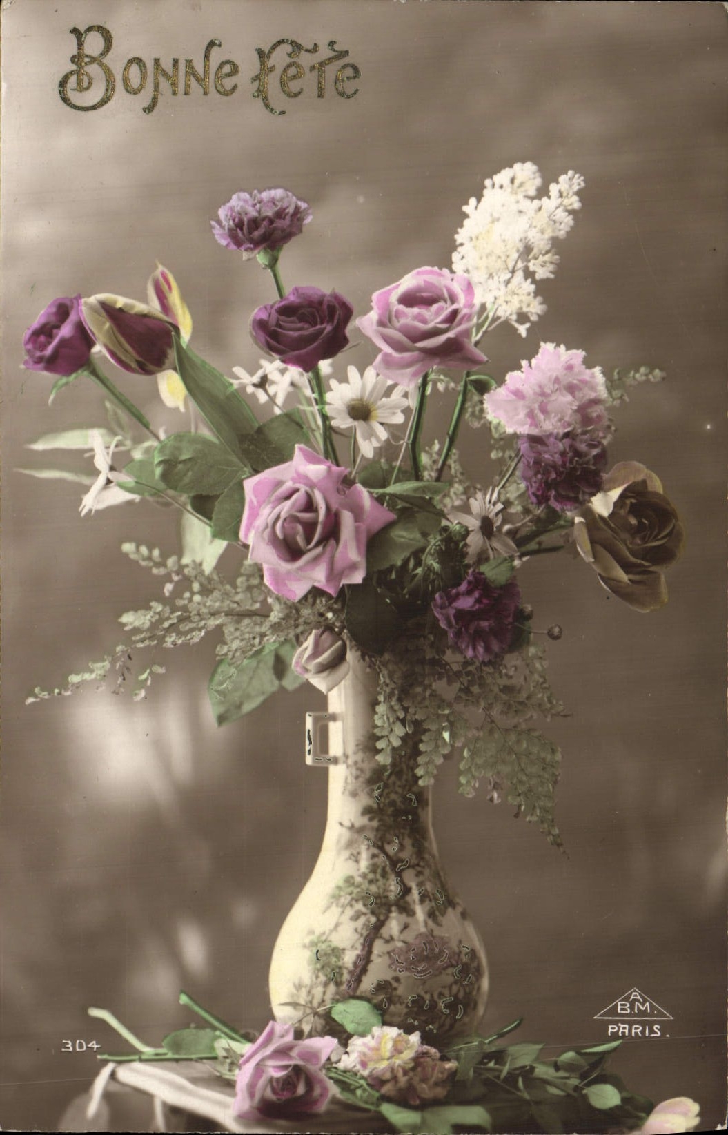 CPA Fantaisie Fleurs