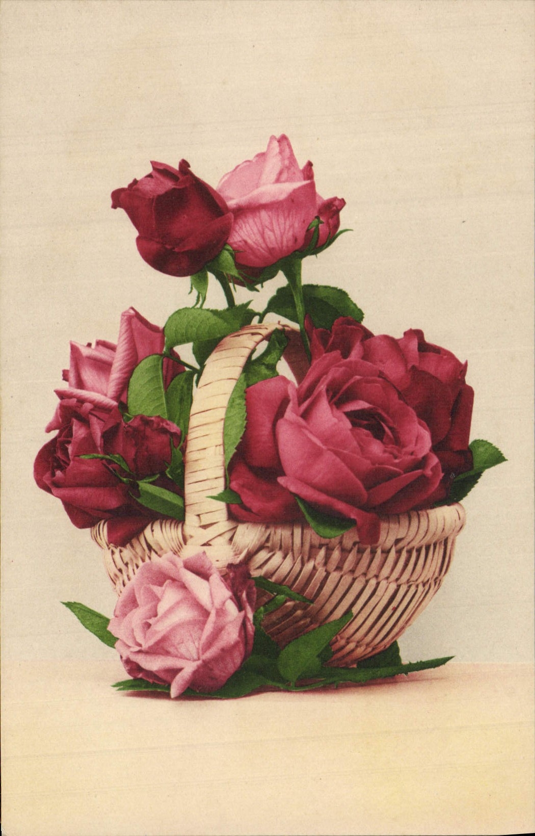 CPA Fantaisie Fleurs Roses 