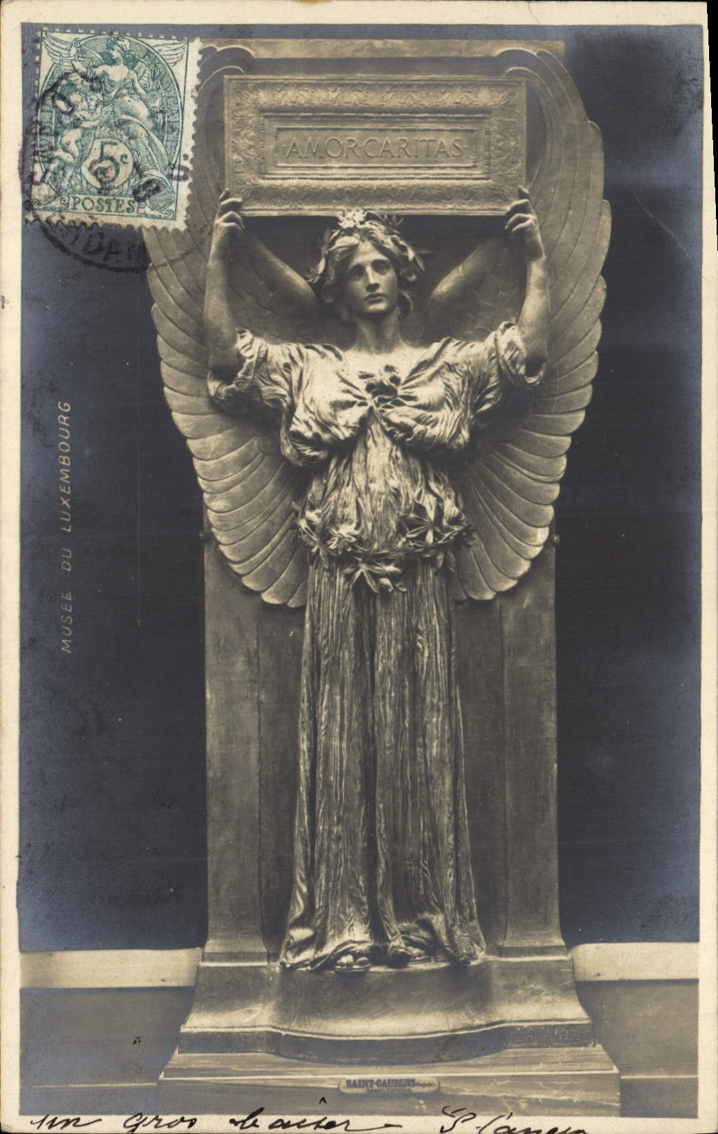 VINTAGE POSTCARD Paris Museum of Luxembourg