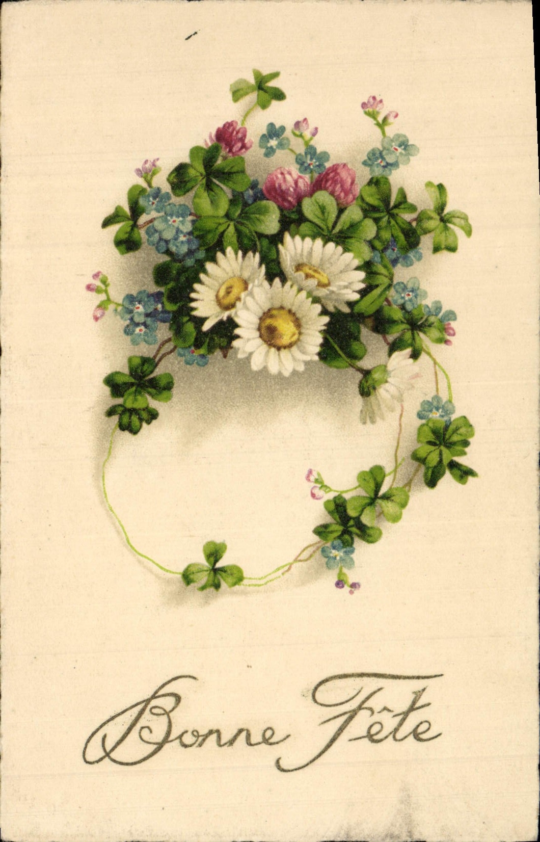 CPA Fantaisie Fleurs 