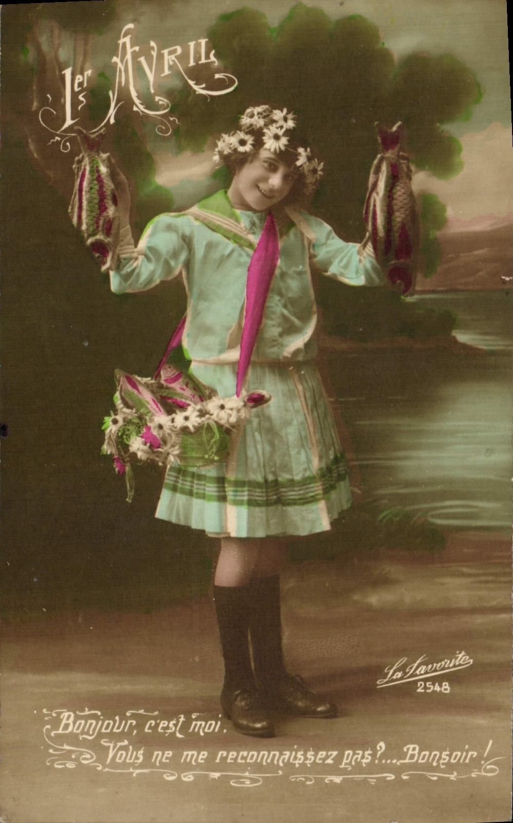 CPA Fantaisie Enfant 1er avril