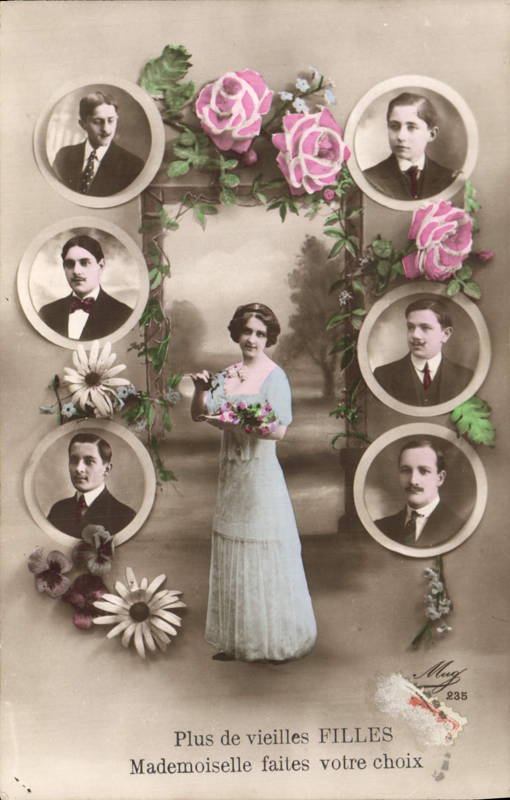 VINTAGE POSTCARD Fantasy Woman More old maids