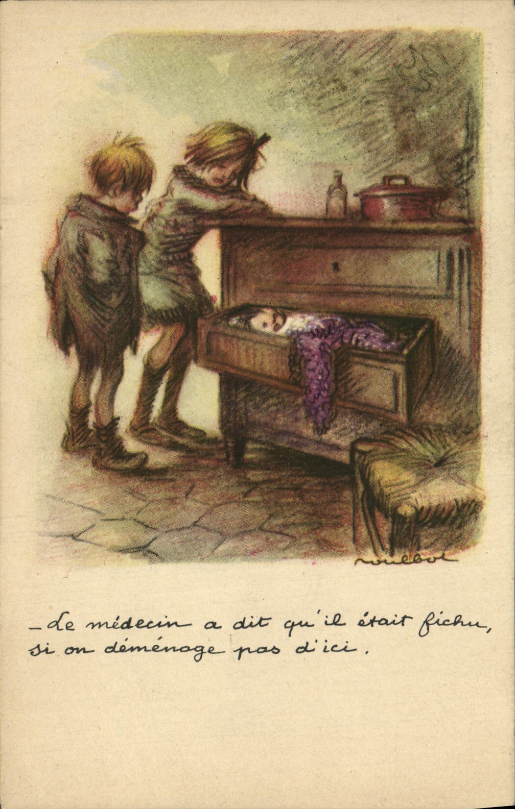 CPA Fantaisie Enfants Poulbot