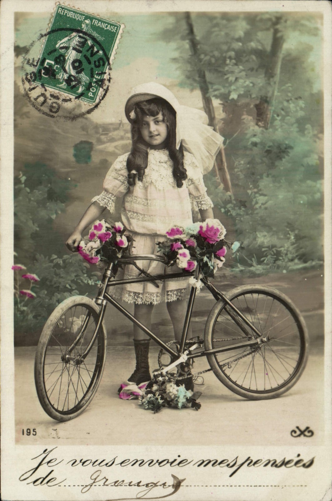 CPA Fantaisie Enfant Velo Cycle 