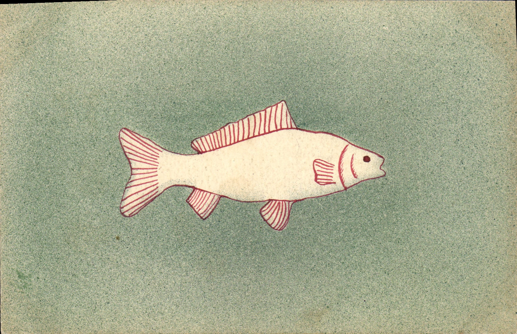 CPA Fantaisie Poisson Paques