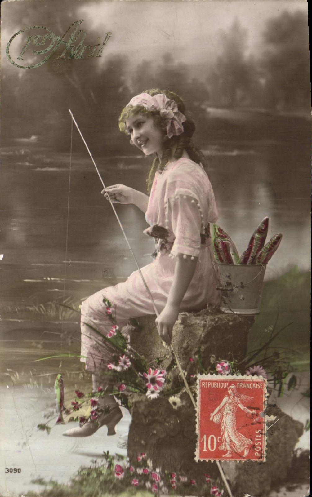 CPA Fantaisie Enfant Peche 