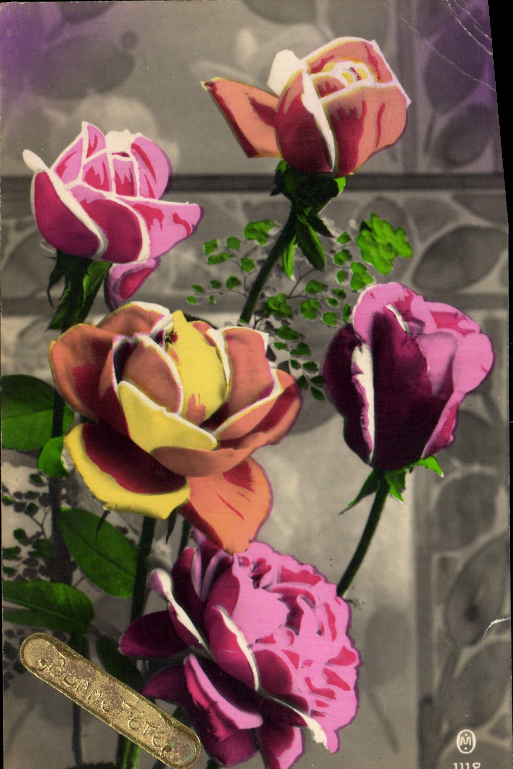 CPA Fantaisie Fleurs