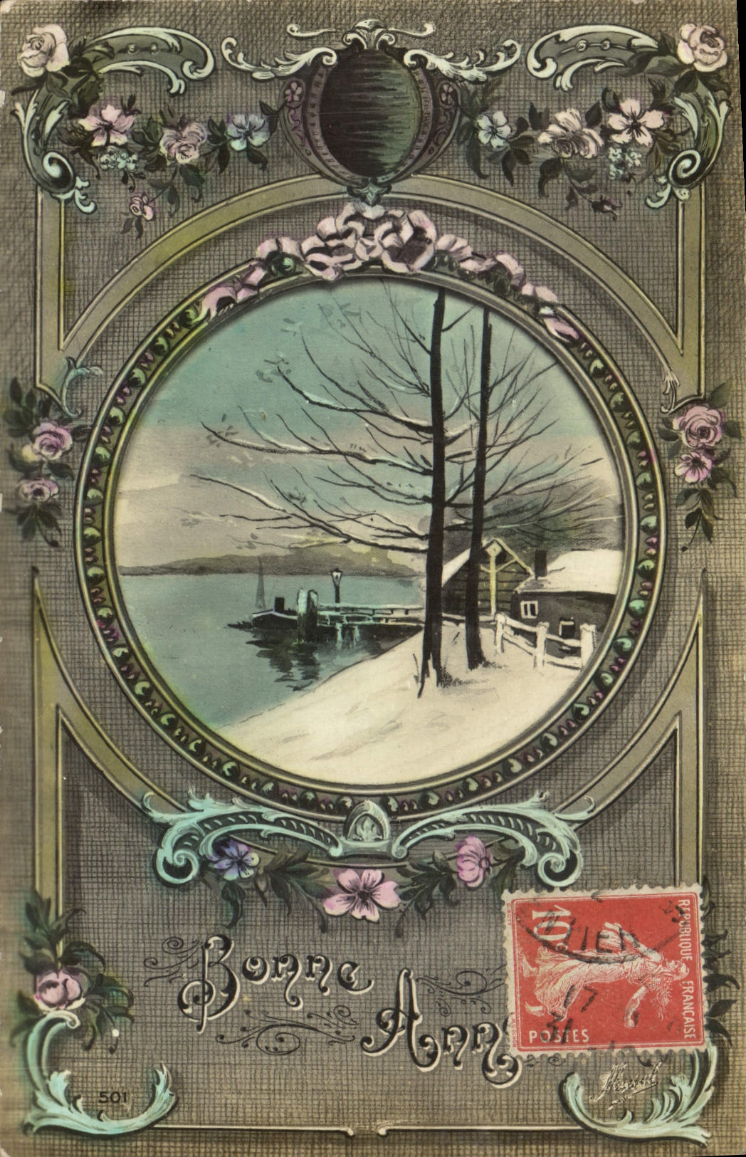 CPA Fantaisie Bonne annee