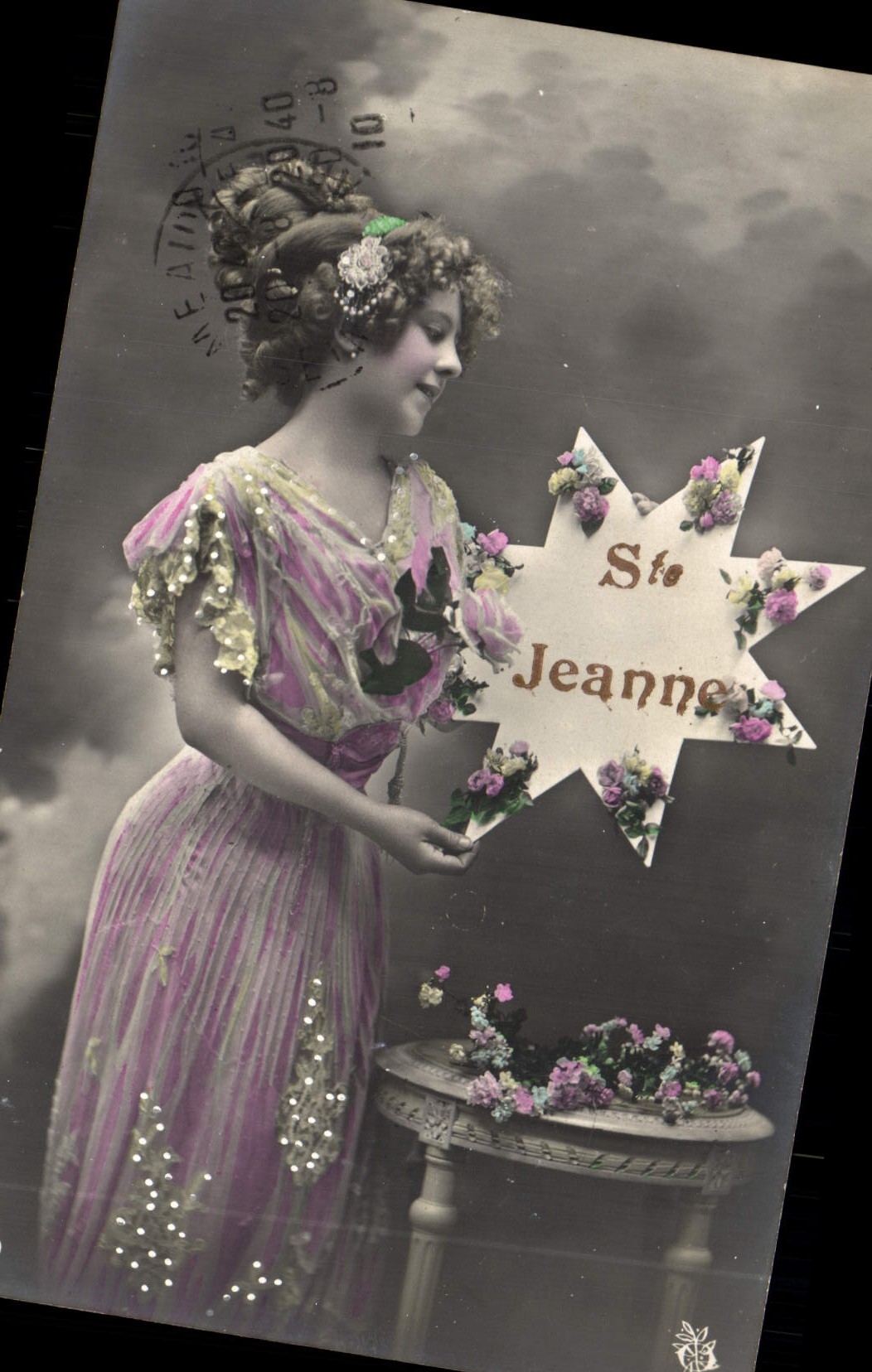 VINTAGE POSTCARD Fantasy Child co. Jeanne