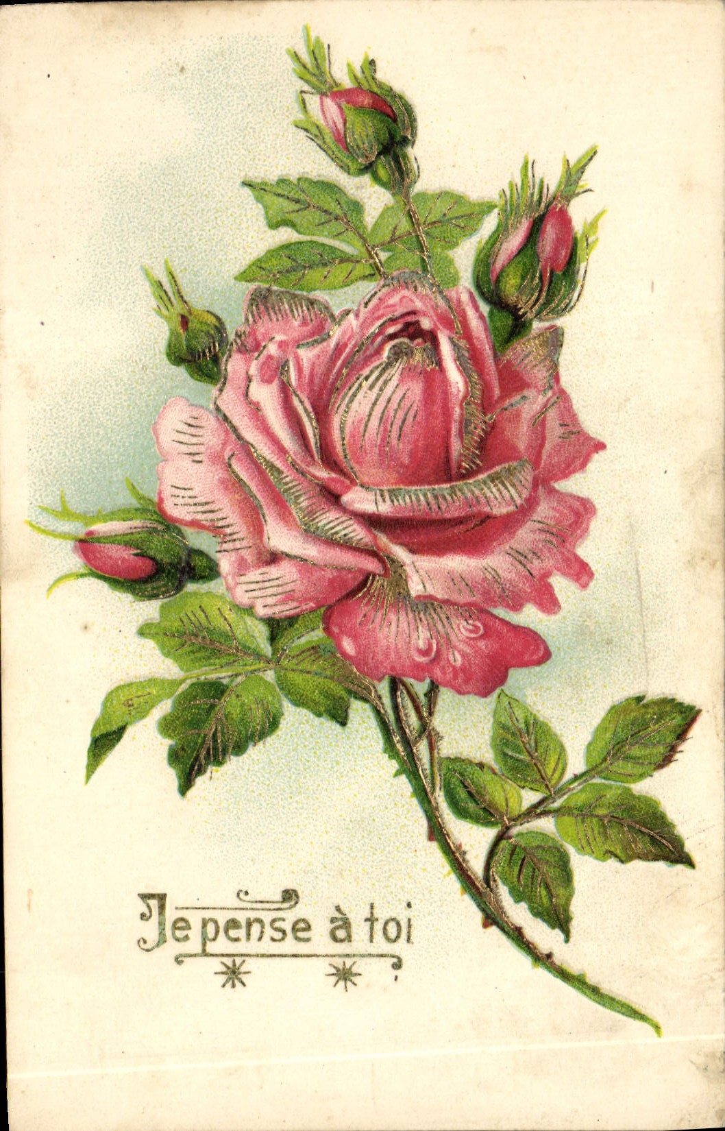 CPA Fantaisie Fleurs 