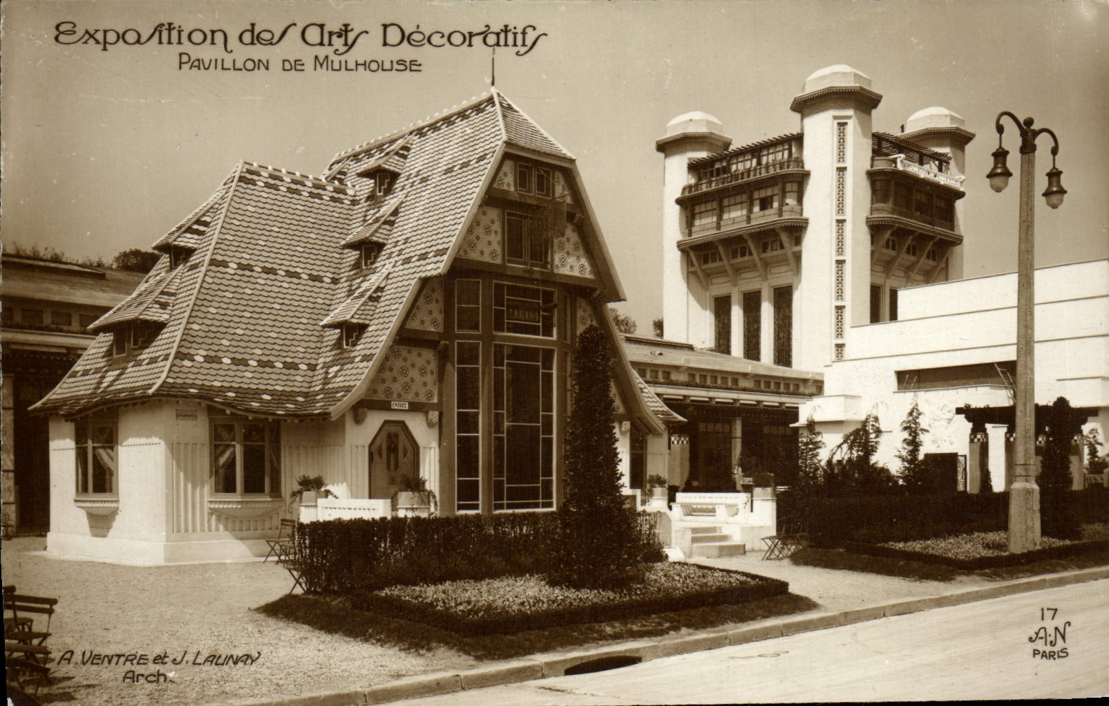 CPA Exposition des Arts Decoratifs Pavillon Des Mulhouse
