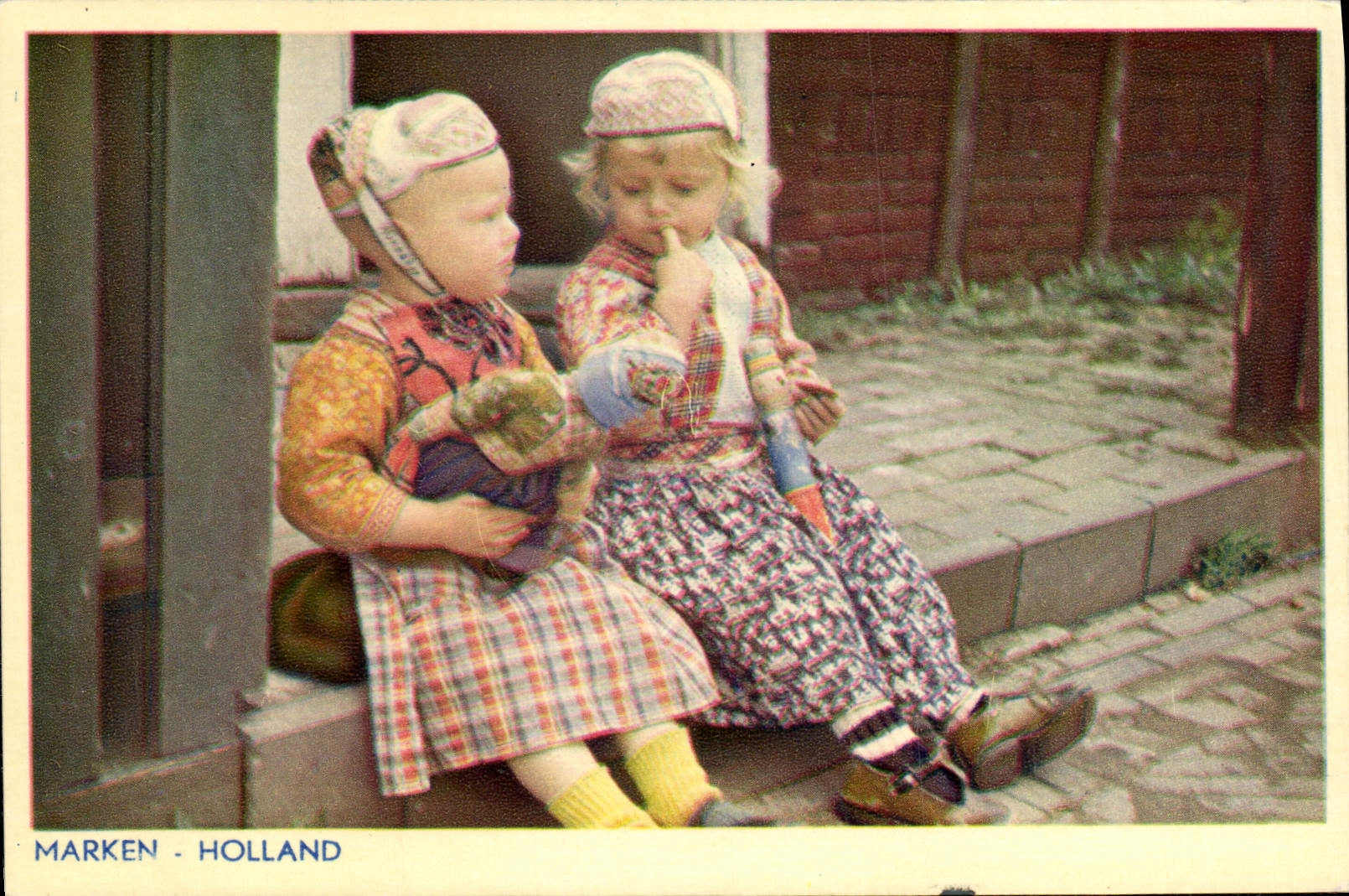 CPA Marken Holland Enfants Folklore