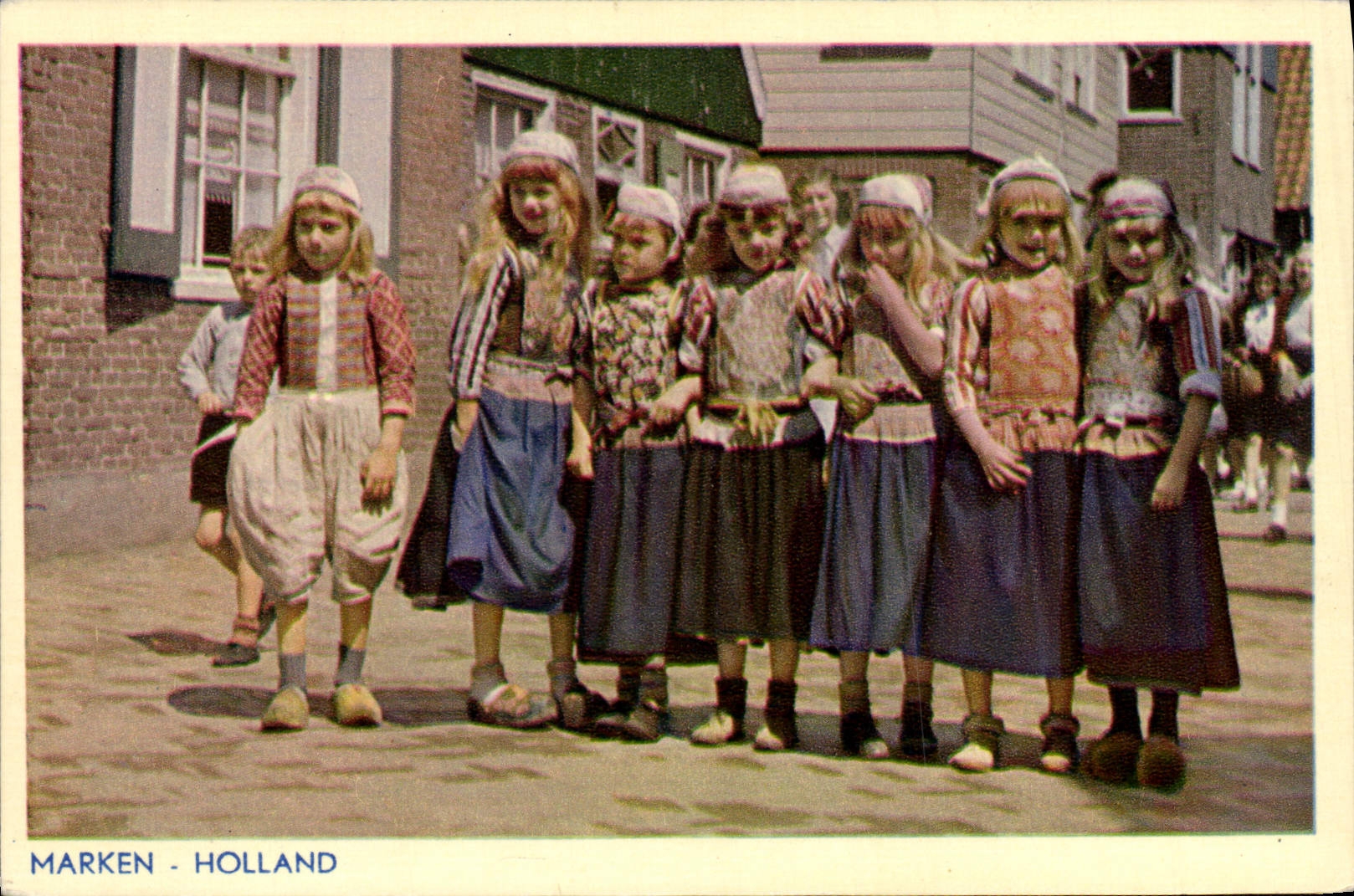 CPA Marken Holland Enfants Folklore