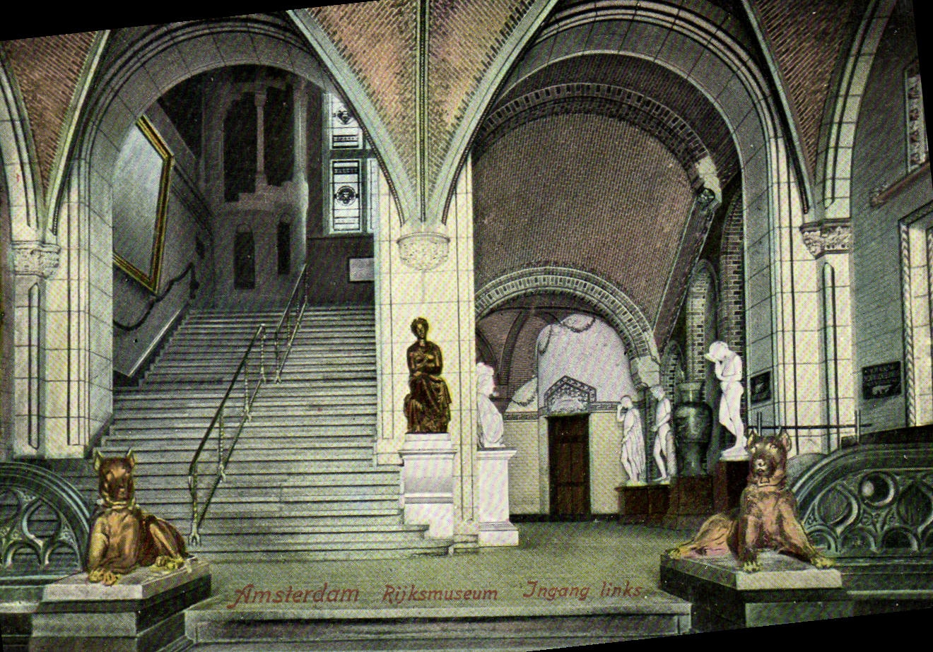 CPA Amsterdam Rijksmuseum Ingang links