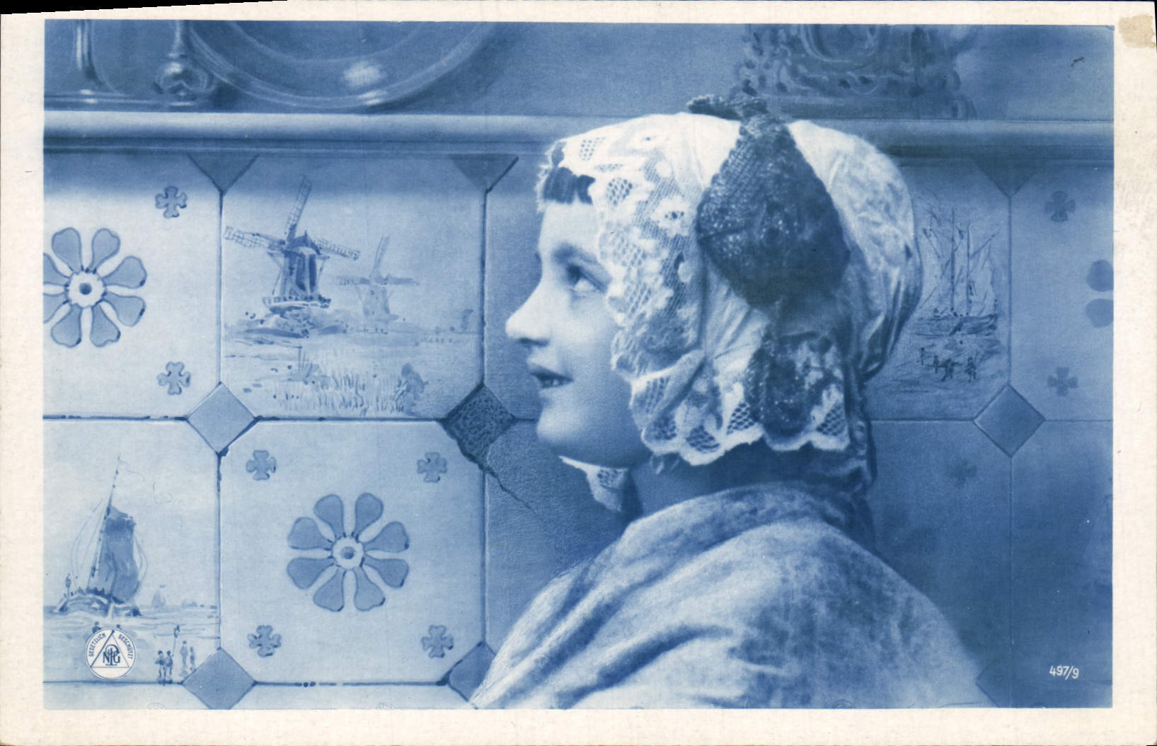 CPA Fantaisie Enfant Moulin a vent