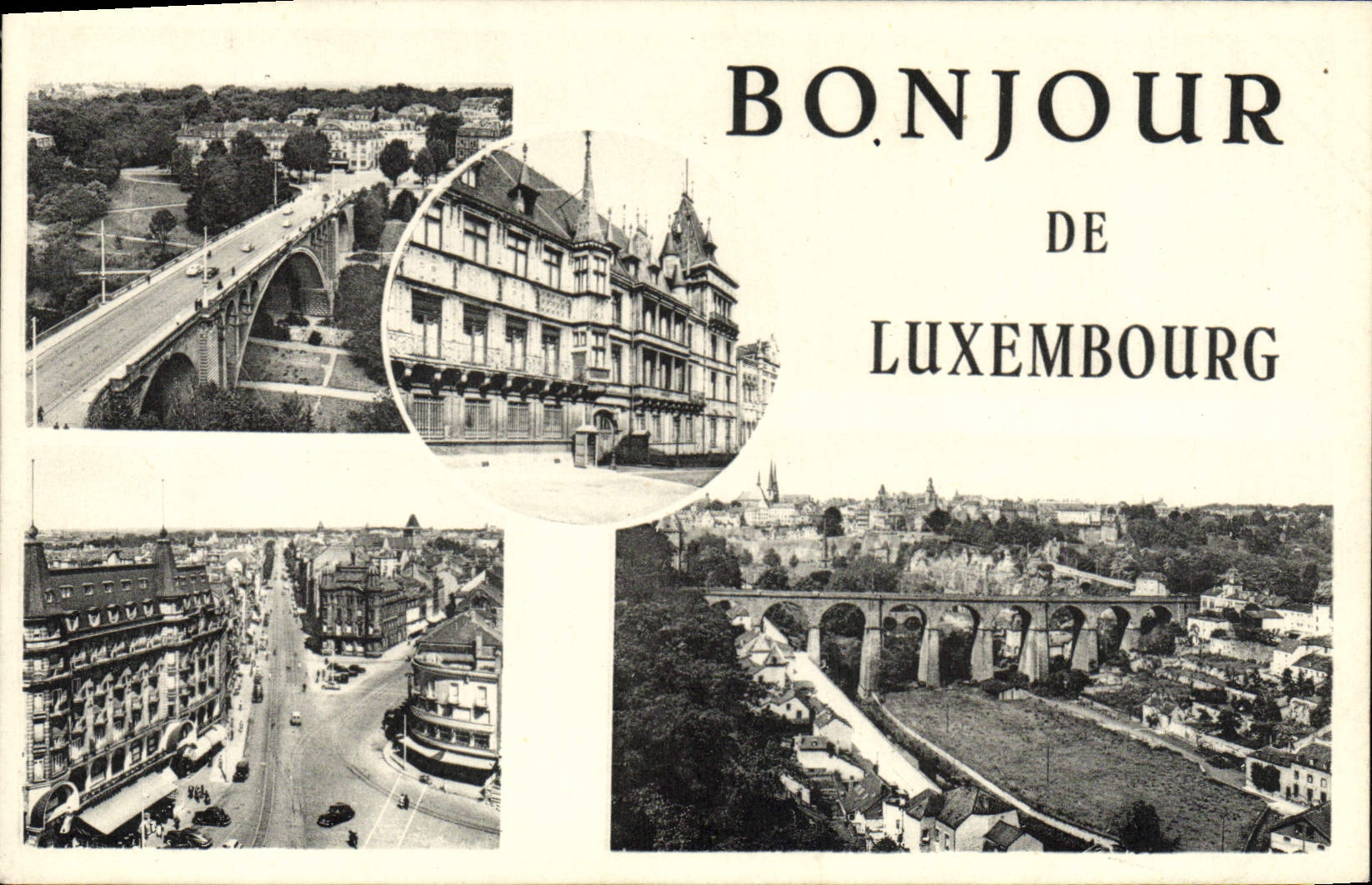 VINTAGE POSTCARD Luxembourg Hello